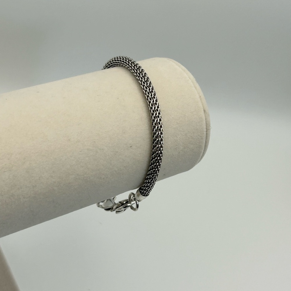 Brighton Beverly Glam Bracelet Add Charms J3960B Silver Plated Mesh 8" - Picture 2 of 11